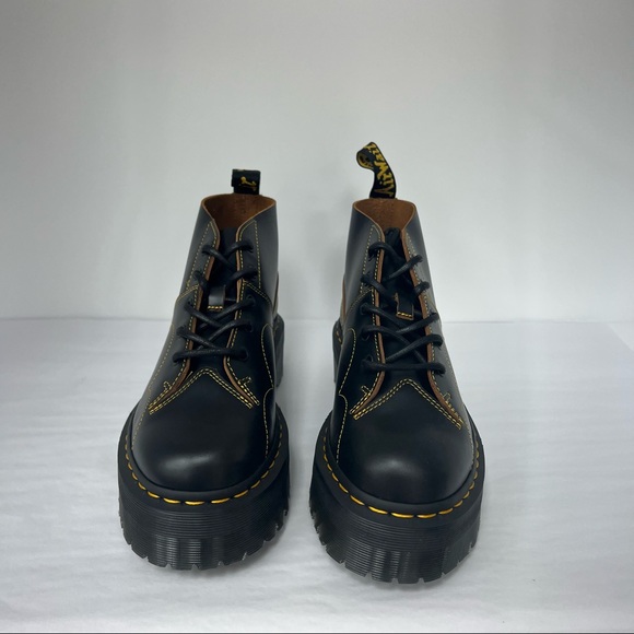 Dr. Martens Shoes - Dr. Martens Church Quad Platform Monkey Boots in Black